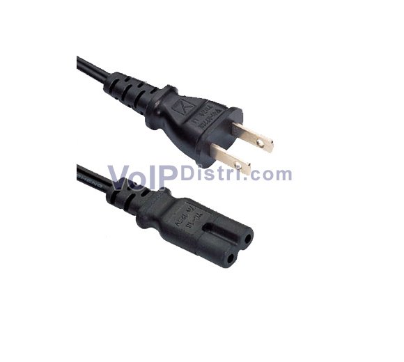 Plug-double slot jack to Japan plug - 2 pin/IEC 60320 C7 (Length 1.80m)