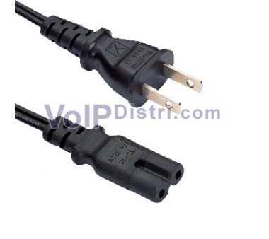 Plug-double slot jack to Japan plug - 2 pin/IEC 60320 C7...