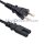 Plug-double slot jack to Japan plug - 2 pin/IEC 60320 C7 (Length 1.80m)