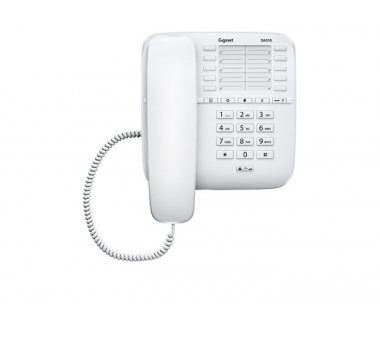 Gigaset DA510 white color analog Desktop Telephone, wallmountable Doorphone without LCD Display