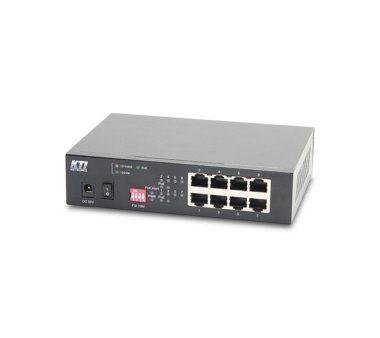 KTI KGS-0800-4HP 8-Port PoE Gigabit Switch davon 4 Port...