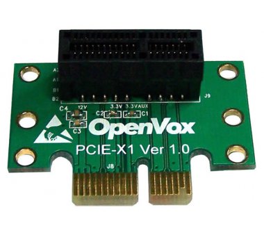 OpenVox ACC1002 PCIe Raiser card for VoIP-trunk Interface...