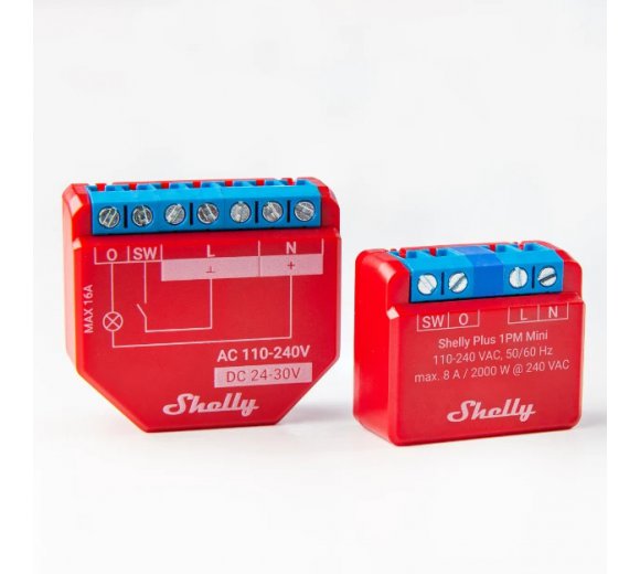Shelly PLUS 2PM and Shelly 1 PLUS PM DIN Rail Holder DIN Rail