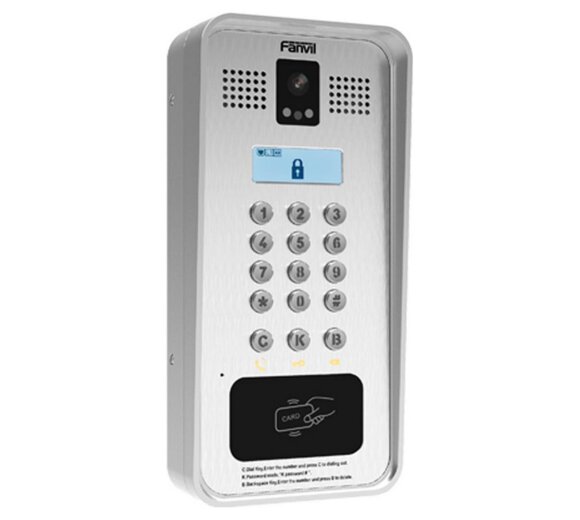 Fanvil i33V - SIP Intercom with camera and RFID card reader (On-Wall mounting)
