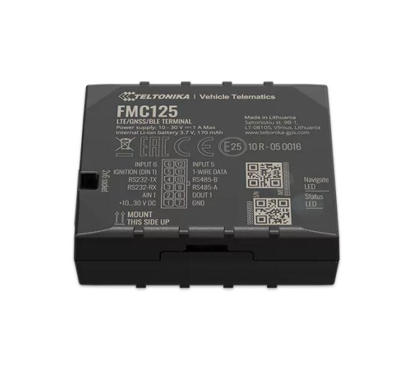 Teltonika FMC125 GPS tracker Fleet Management System with 4G (LTE Cat 1) / 3G/ 2G modem