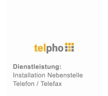 telpho Installation extension line (Phone / Fax)