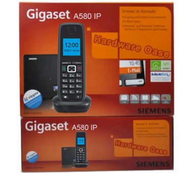 Gigaset A580 IP, IP DECT wireless VoIP Phone for business or Home-Office **Refurbished Offer / rebuilt device (used phone, in near mint conditoin IP DECT Base**