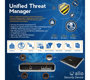ALLO Unified Threat Manager, Shield UTM appliances