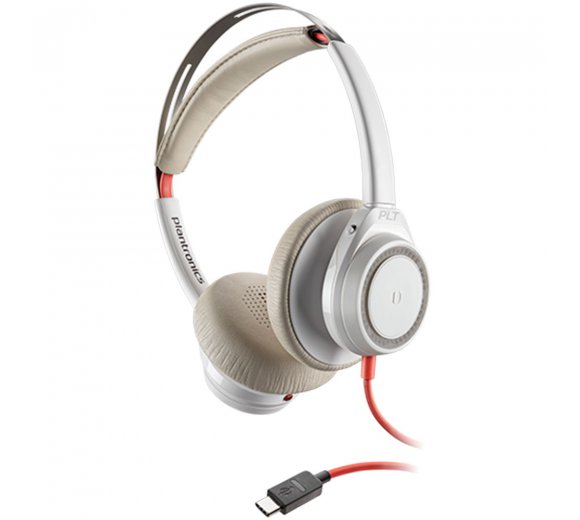 Plantronics Blackwire 7225 USB-C kabelgebundenes Stereo Headset, Farbe weiß