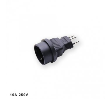 Yung Li YL-4623 Switzerland/CH Plug to DE/EU Schuko Socket - 10 Ampere