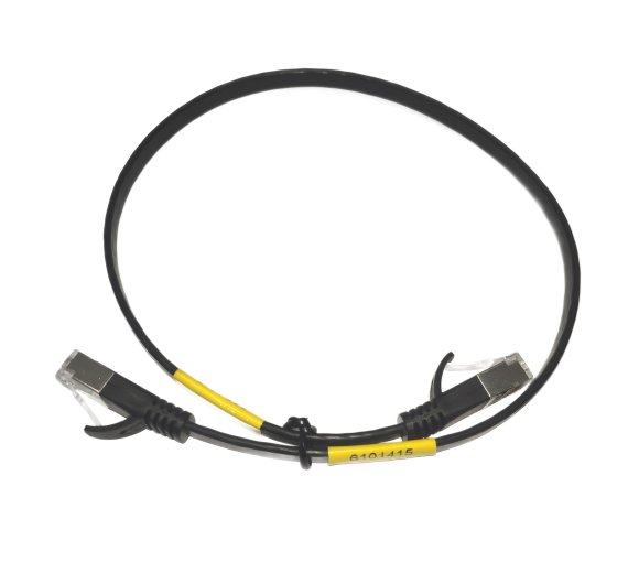 50cm SlimWire Pro+ STP 10GbE patch cable (shielded!) - black