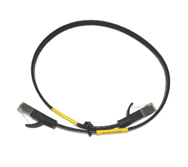 50cm SlimWire Pro+ STP 10GbE patch cable (shielded!) - black