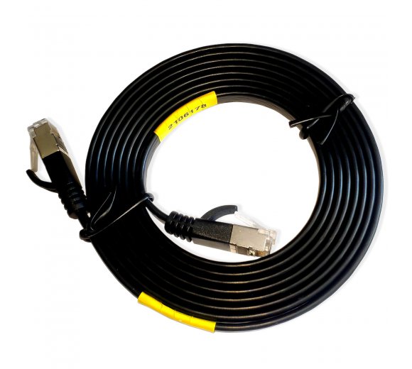 2m SlimWire Pro+ STP 10GbE patch cable (shielded!) - black