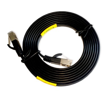 2m SlimWire Pro+ STP patch cable (shielded!) - black