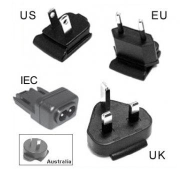 Plug/Clip International (UK, Europe, USA, Australia, IEC Clip)