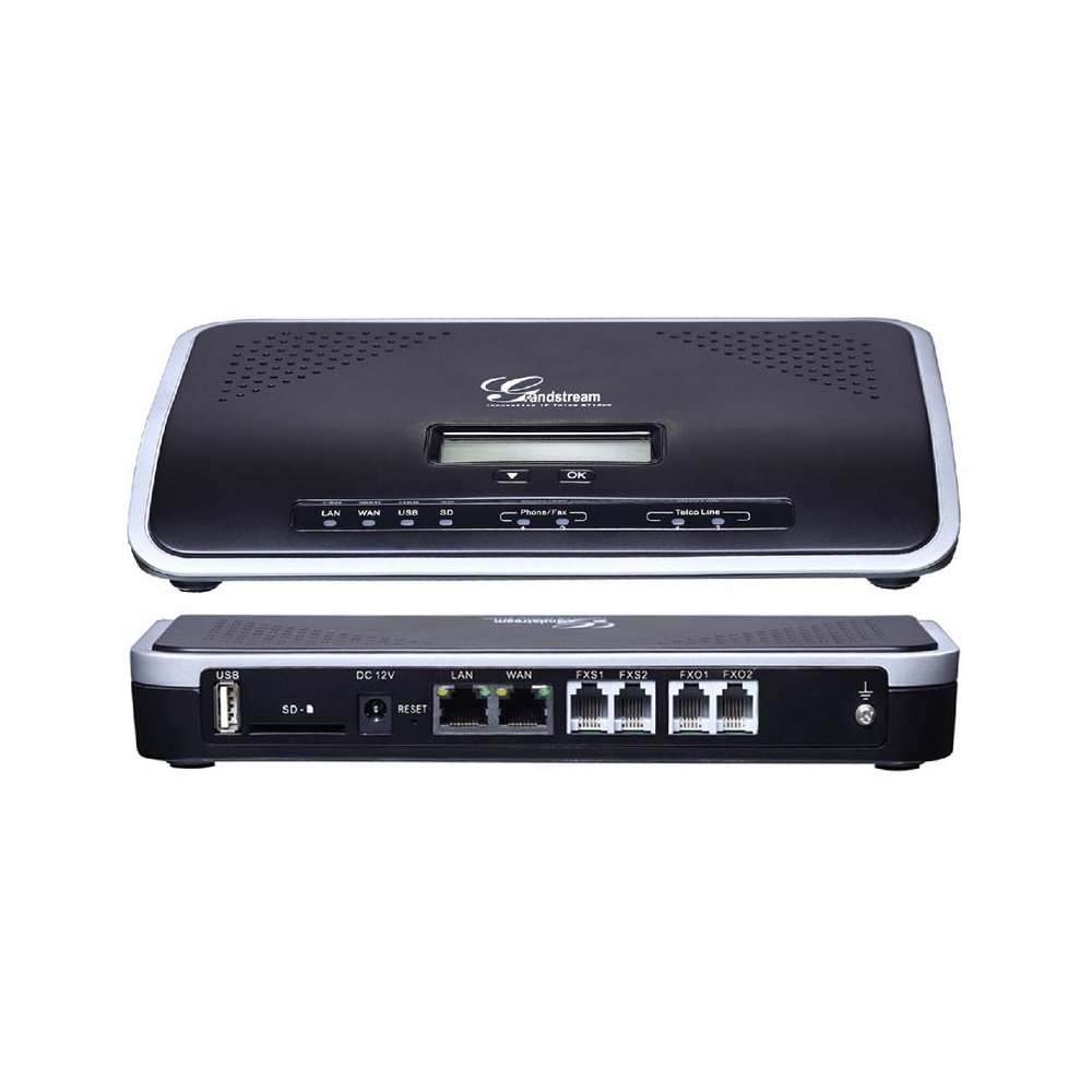 Grandstream UCM6102 IP-PBX with 2x FXS, 2x FXO, 1x PoE Gigabit Ethern