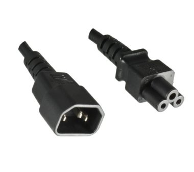 Kaltgeräteverlängerung C14 auf C5 3x0,75qm² 1,8m