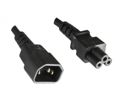 IEC extension cable C14 to C5 VDE 3x0,75qm² 1.8m