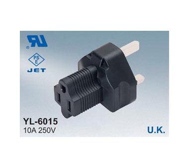 Yung-Li YL-6015 USA 3 polig auf UK 3 polig