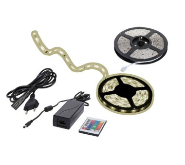 LED Flex Strip, warm weiß, 150 LEDs 5050SMD, 12V 36Watt,...