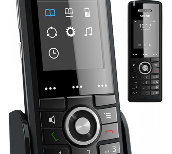 Snom M65 DECT Handset mit Breitband-HD-Audio inkl. Gürtelclip zum klemmen