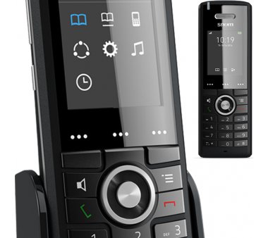 snom M65 DECT handset with wideband HD audio quality...