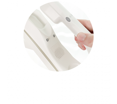 Plathosys CT 460 PRO VC USB Telefon mit Laut-/Leiser Taste (weiß) - Ideal für die Telemedizin, eMedizin und Visiten in Kliniken