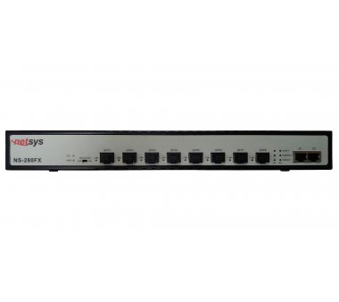 Netsys NS-280FX 8 x SFP Slots with 2 Gigabit unmanaged...