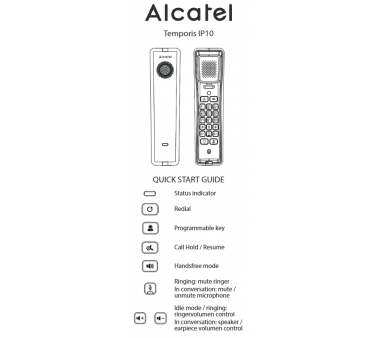 Alcatel IP10 SIP Haustelefon zur Wandmontage