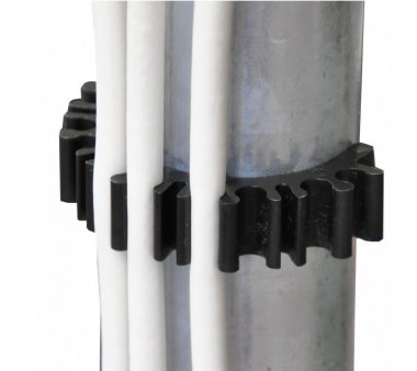 Kabelklemme für 48mm Mast, zum einfachen befestigen von Koaxleitungen am Mast