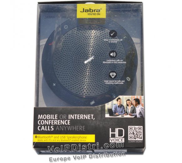 Jabra SPEAK 510 UC (Neuware aus Kundenretour, original verpackt) handliche Freisprechlösung, Plug-and-Play über Bluetooth oder USB