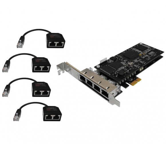 ALLO 8 port PRI PCIe Card, Upgradeable 2PRI E1/T1/J1 (3nd Gen)