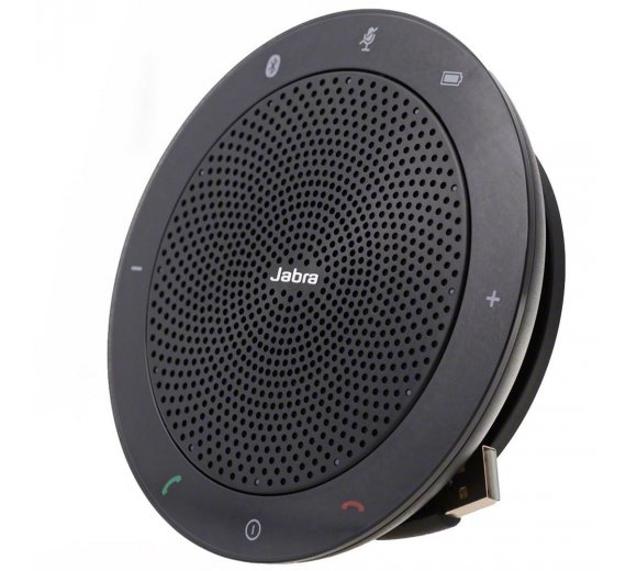 Jabra SPEAK 510 UC portable speakerphone, Plug-and-Play solution that can connect to your PC, tablet or smartphone via Bluetooth or USB