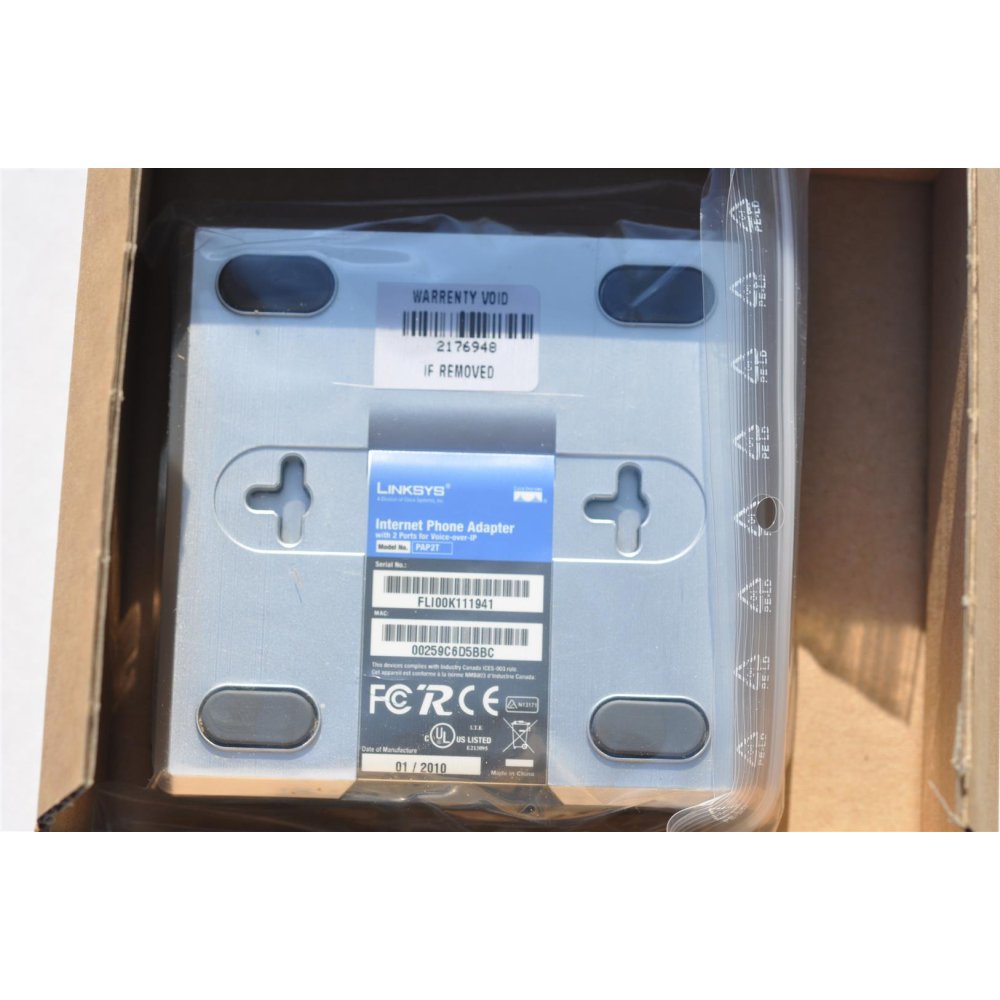 Linksys Cisco PAP2T VoIP Analog Telefonadapter with 2 FXS Ports *refu ...