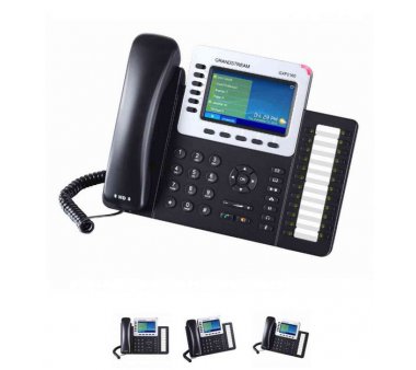 GRANDSTREAM GXP2160 Enterprise IP Telephone, HD audio voice, PoE, Dual Gigabit Ports, Color LCD Display, USB and Bluetooth V2.1 also to electronic hook switch on the Headset (EHS) for Plantronics Headset