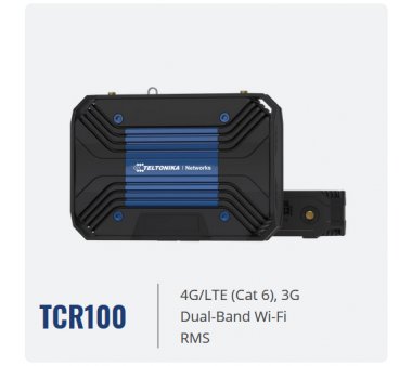 Teltonika TCR100 4G WLAN Router für Heimanwender mit 4G+ (LTE-A) Cat6 bis zu 300 MBit/s (-40 °C bis 75 °C)