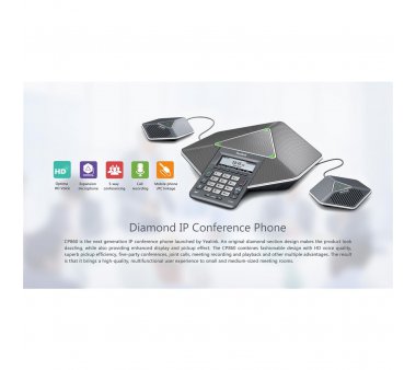 Yealink CP860 VoIP Conference Phone with PoE, HD Audio, OpenVPN