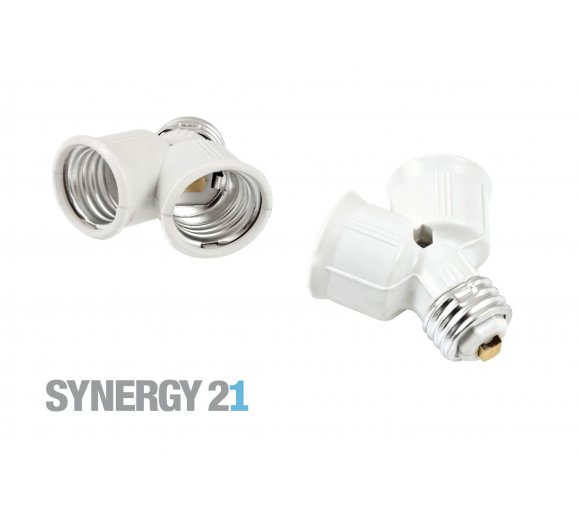 LED Adapter for LED-Lighting E27 to 2x E27 Socket