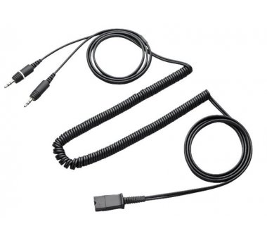Plantronics QD cable to 2x 3.5mm jack plug, (Headphone +...