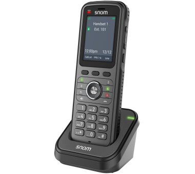 Snom M56 DECT - Mobilteil (IP67 Schutzklasse, Antibakterielles Gehäuse, Alarmtaste und Totmann-Funktion, Bluetooth)