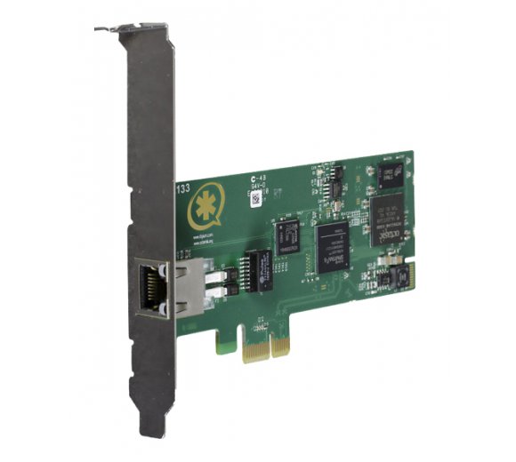 Digium TE131 Wildcard PCIe, 1 span digital T1/E1/J1/PRI PCI-Express
