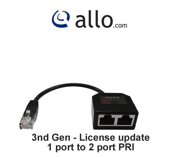 ALLO 1 port to 2 port License update (3nd Gen)