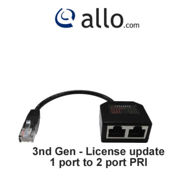 ALLO 1 port to 2 port License update (3nd Gen)