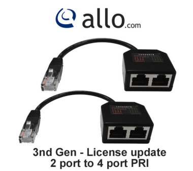ALLO 2 port to 4 port license update (3nd Gen)
