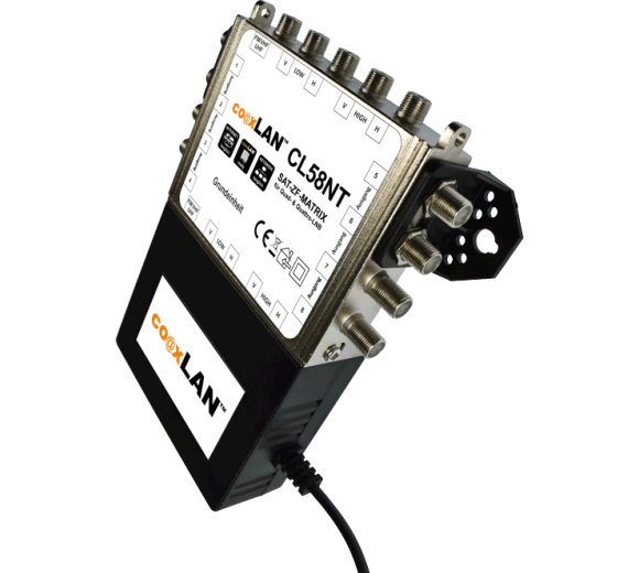 coaxLAN CL58NT SAT multiswitch back channel compatible Basic unit with switching power supply *B-Goods
