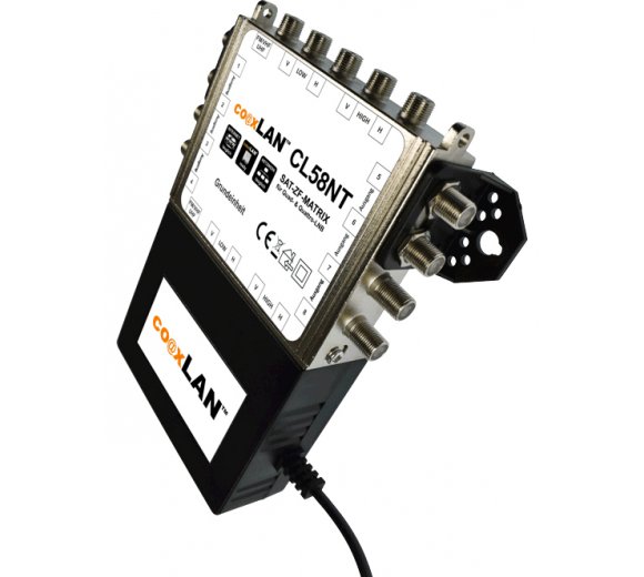 coaxLAN CL58NT SAT-Multischalter rückkanalfähig Basiseinheit mit Schaltnetzteil