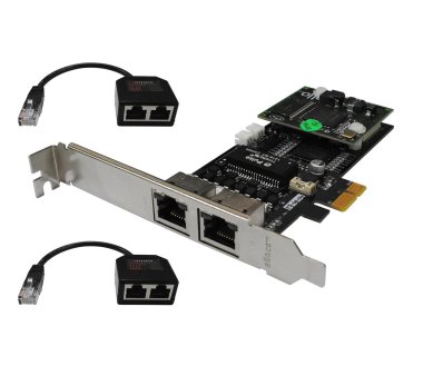 ALLO 4PRI E1/T1/J1 PCIe (3nd Gen) 2 Port with 2 Y-Adapter...