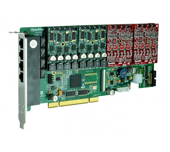 OpenVox A1610E 16 Port Analog Base card PCIe, without Modules