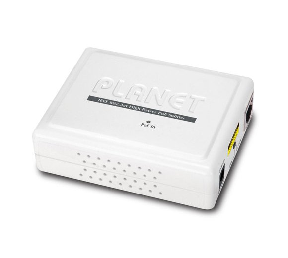 Planet POE-162S Gigabit Power over Ethernet Splitter (IEEE802.3at), 12V/2A oder 24V/1A DC Stromausgang