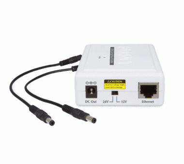 Planet POE-162S Gigabit Power over Ethernet Splitter (IEEE802.3at), 12V/2A oder 24V/1A DC Stromausgang